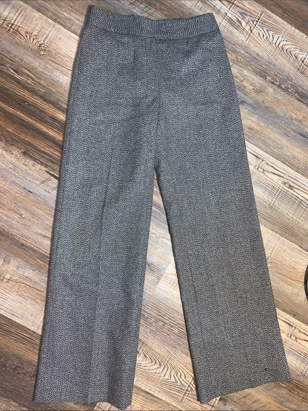 Ann Taylor Gray Wide-Leg Dress Pants